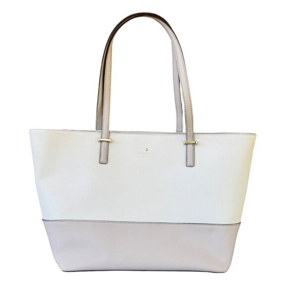 Kate Spade NEW YORK Cedar Street Leather Cream/Beige Tote Bag - Picture 1 of 11